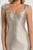 Feriani Couture - 18609 Beaded Cap Sleeve Mermaid Dress  In Silver