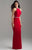 Madison James - 18-612 Jeweled Illusion Racerback Sheath Gown In Red