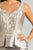 Feriani Couture - 18620 Embroidered Two-Piece Peplum Dress In Silver