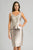 Feriani Couture - 18620 Embroidered Two-Piece Peplum Dress In Silver