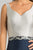 Feriani Couture - 18628 Two Tone Color V-neck Sheath Dress  In Silver and Blue