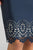 Feriani Couture - 18628 Two Tone Color V-neck Sheath Dress  In Silver and Blue