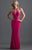 Madison James - 18-631 Halter Fitted Cutout Jersey Dress In Pink