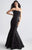 Madison James - 18-635 Strapless Mikado Mermaid Gown In Black