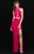 Madison James - 18-642 Two Piece Halter Front  Cutout Evening Dress In Pink