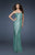 La Femme - 18648 Sequined Modified Sweetheart Sheath Dress In Green