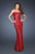 La Femme - 18648 Sequined Modified Sweetheart Sheath Dress In Red