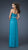 La Femme - 18656 Pleated Surplice Bodice Strapless Sweetheart Gown in Blue