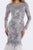 Feriani Couture - 18663 Mermaid Dress with Detachable Long Sleeves In Gray