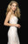 Madison James - 18-674 Strapless Floral Applique Evening Gown In White and Neutral