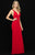 Madison James - 18-679 Strappy Back Fitted Jersey Gown In Red