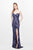 Primavera Couture - Captivating Strapless Sweetheart Sequined Sheath Gown 1867 in Gray and Multi-Color
