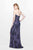 Primavera Couture - Captivating Strapless Sweetheart Sequined Sheath Gown 1867 in Gray and Multi-Color