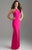Madison James - 18-690 Beaded Cutout Back Detail Jersey Dress In Pink