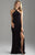 Madison James - 18-690 Beaded Cutout Back Detail Jersey Dress In Black