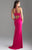 Madison James - 18-690 Beaded Cutout Back Detail Jersey Dress In Pink