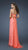 La Femme - 18695 Beaded Chiffon A-line Dress in Orange