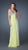 La Femme - 18695 Beaded Chiffon A-line Dress in Green