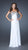 La Femme - 18695 Beaded Chiffon A-line Dress in White