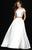 Madison James - 18-702 Off-Shoulder Mikado Two-Piece Ballgown In White