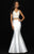 Madison James - 18-703 Two-Piece Lace Bodice Sculpted Mermaid Gown In White