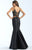 Madison James - 18-703 Two-Piece Lace Bodice Sculpted Mermaid Gown In Black