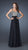 La Femme - Beaded Queen Anne Neck A-line Dress 18713 In Black