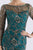 Feriani Couture Sequined Floral Long Sleeve Gown - 1 pc Navy In Size 14 Available In Green