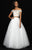 Madison James - 18-719 Jeweled Lace Bodice Two-Piece Ballgown In White