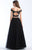 Madison James - 18-719 Jeweled Lace Bodice Two-Piece Ballgown In Black