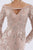 Feriani Couture - 18727 Floral Lace Off-Shoulder Sheath Dress In Pink