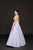 Colors Dress - 1872 Embellished V-neck Ballgown in Purple