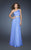 La Femme - 18747 Sequined Asymmetric A-line Dress In Purple