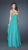 La Femme - Layered Long Dress with Embellished Bodice 18774 in Blue and Green