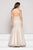 Colors Dress - 1877 Embellished Halter Mermaid Dress In Gray and Neutral