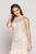 Colors Dress - 1877 Embellished Halter Mermaid Dress In Gray and Neutral