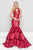 Colors Dress Ruffled High Mermaid Dress 1882 in Red