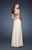 La Femme - 18842 Strapless Stone Embellished Empire Gown In Neutral