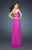 La Femme - 18846 Strappy Sweetheart Empire Gown In Purple