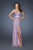 La Femme - 18850 Sequined Sweetheart Dress In Pink