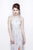Primavera Couture - Exquisite Bateau Sheath Gown with a Cowl Back Accent 1887 in White