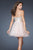 La Femme - Multi-Color Jeweled Sweetheart Short Dress 18902 in Pink and Multi-Color