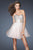 La Femme - Multi-Color Jeweled Sweetheart Short Dress 18902 in Pink and Multi-Color