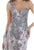 Feriani Couture - 18904 Illusion Plunging Neck Mermaid Evening Gown In Silver