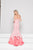 Colors Dress - 1891 Strapless Embellished Sweetheart Mermaid Dress in White and Pink