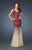 La Femme - 18936 Asymmetrical Sequined Trumpet Gown in Pink