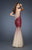 La Femme - 18936 Asymmetrical Sequined Trumpet Gown in Pink