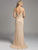 Lara Dresses - Gorgeous Stripe Lace Gown 32938 , Neutral