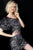 Jovani - 1898 Sequined One Shoulder Sheath Dress In Black and Multi-Color