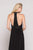 Colors Dress - 1898 Halter Center Slit Evening Gown In Black and Blue